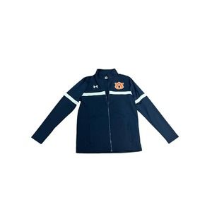 Under Armor Auburn Full Zip Light weight Soft Polyester Jacket Women's S Blue